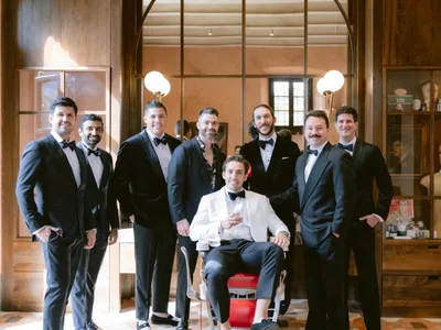 Vignamaggio Barber Shop Groom And Groomsmen