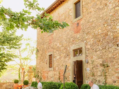 Vignamaggio Courtyard Buffet