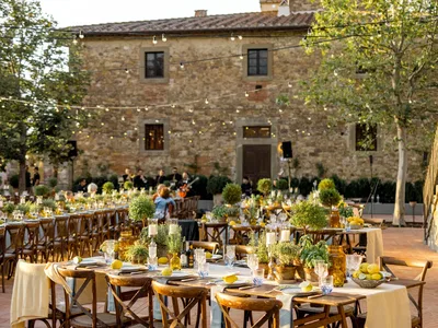 Vignamaggio Courtyard Welcome Dinner