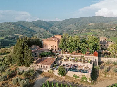 Vignamaggio Drone View Side
