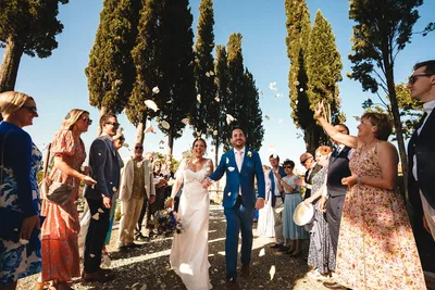 Villa Petriolo Ceremony Exit