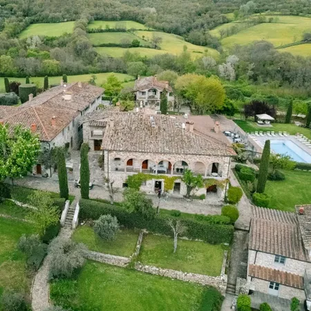 Borgo Corsignano Aerial View