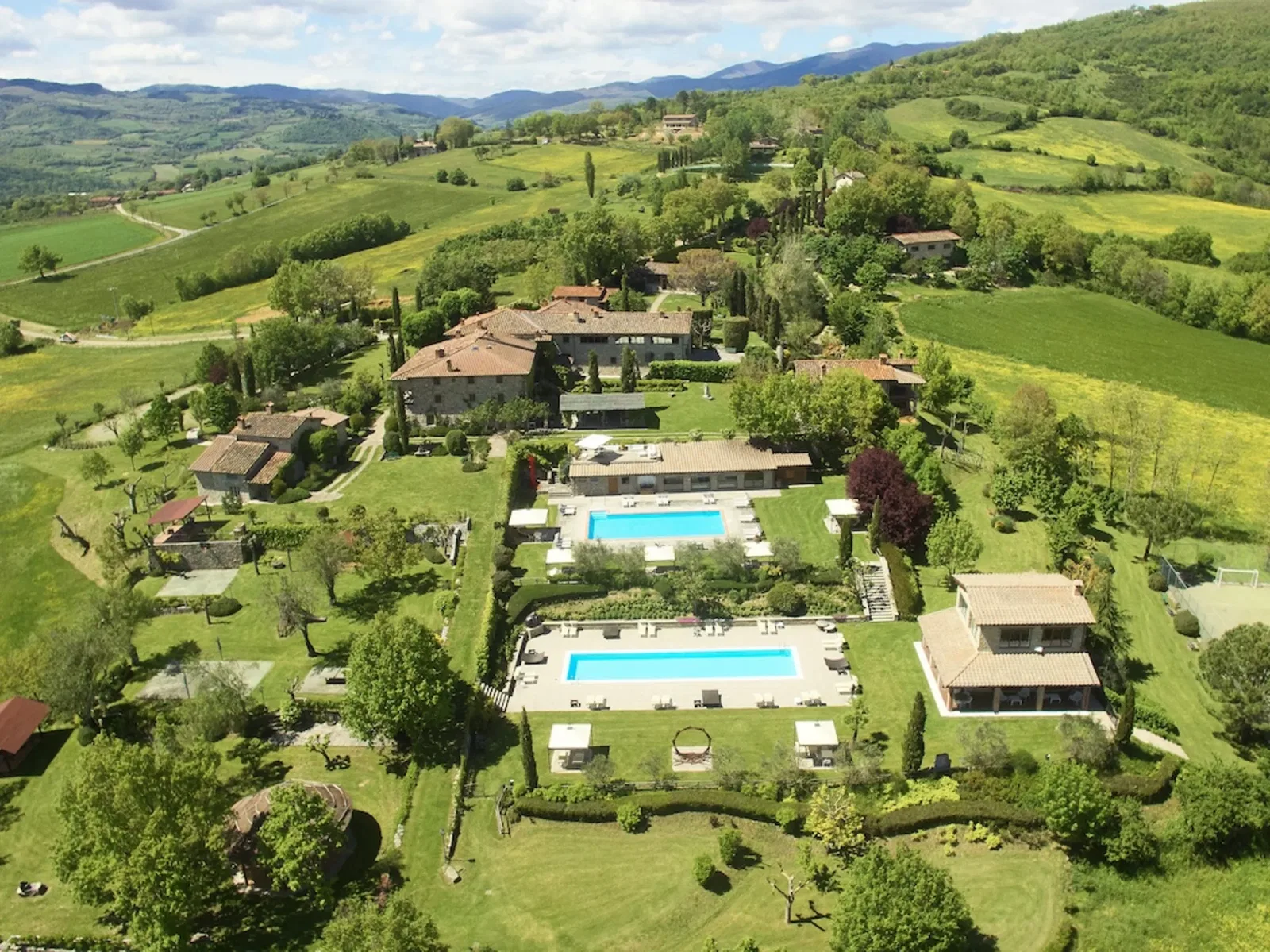 Borgo Corsignano Aerial View