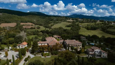 Borgo Corsignano Aerial View