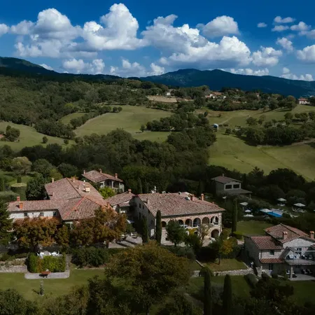 Borgo Corsignano Aerial View