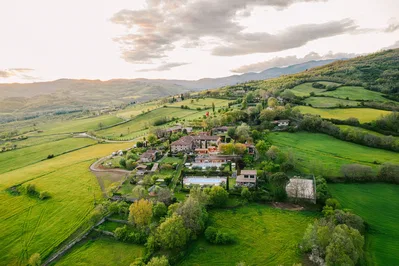 Borgo Corsignano Aerial View