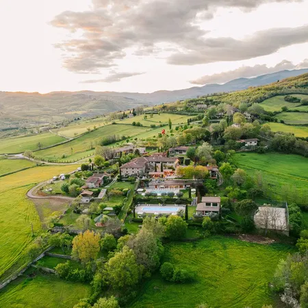 Borgo Corsignano Aerial View