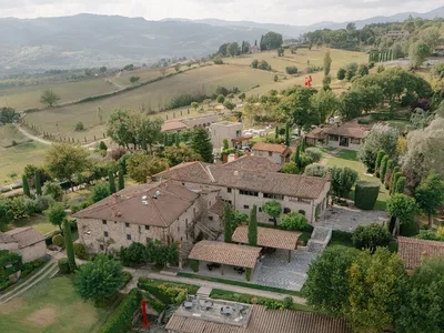 Borgo Corsignano Aerial View