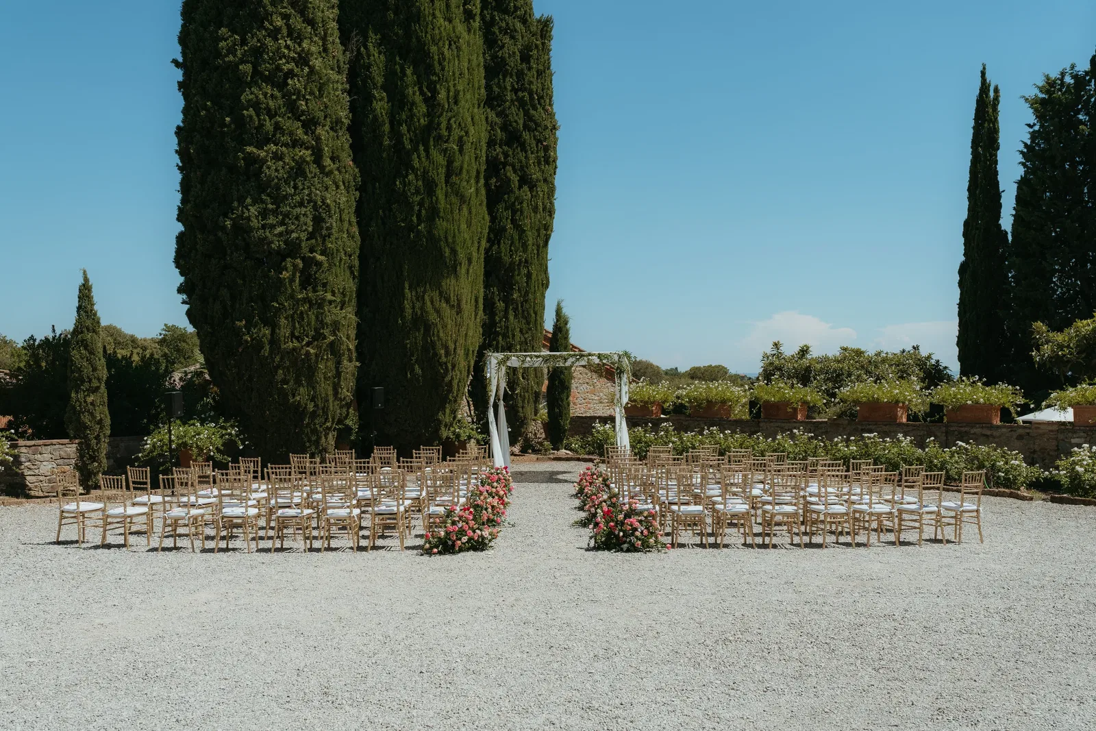Borgo del Vino Ceremony Setup