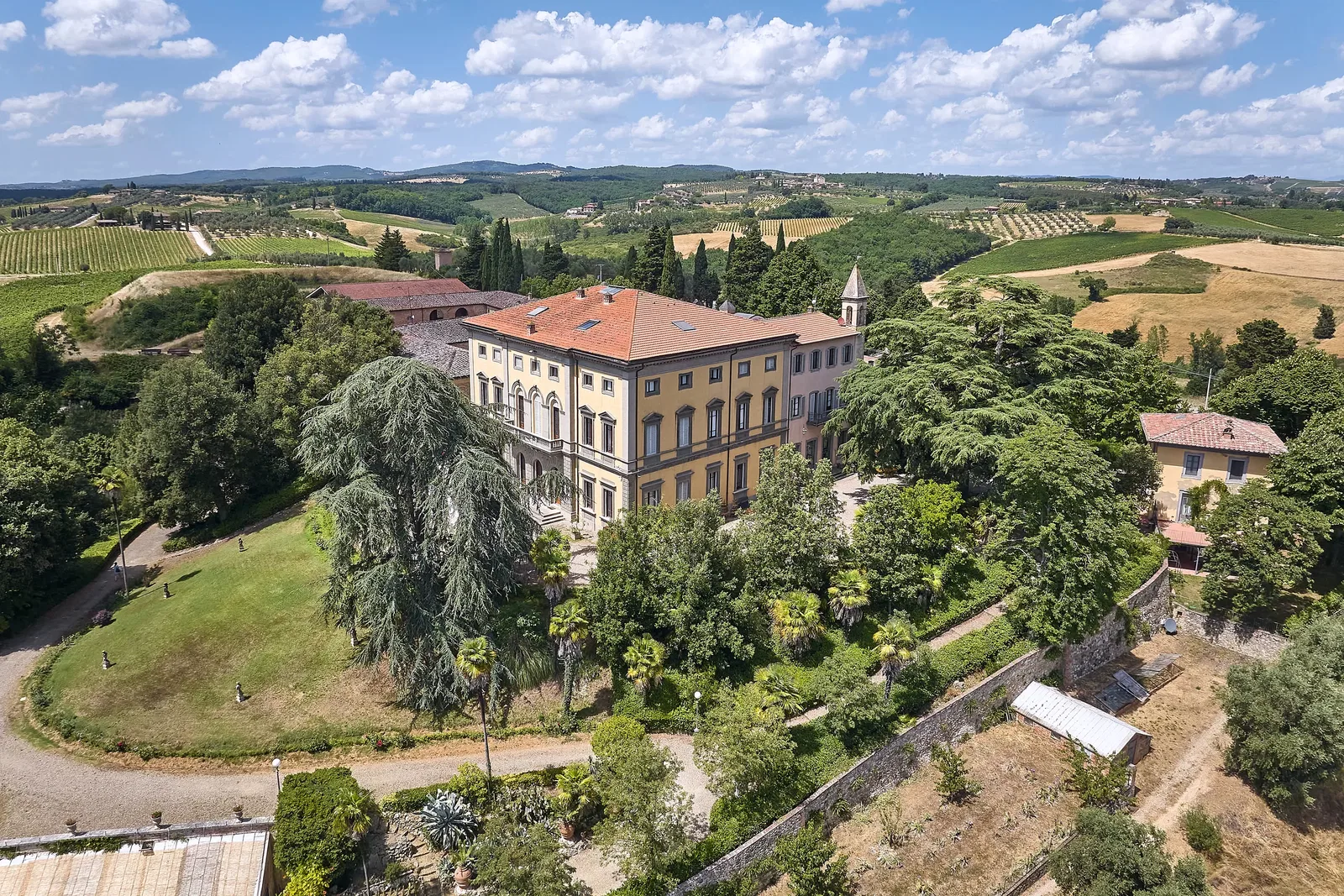 Tenuta di Monaciano Aerial View