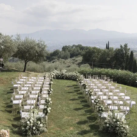 Casale dei Pasquinelli Ceremony Setup