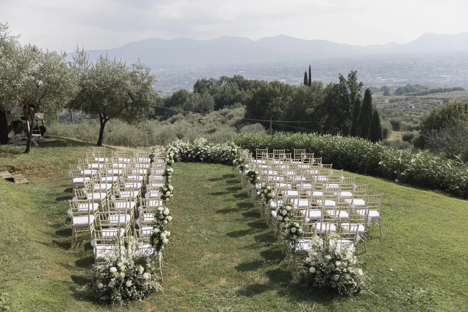 Casale dei Pasquinelli Ceremony Setup