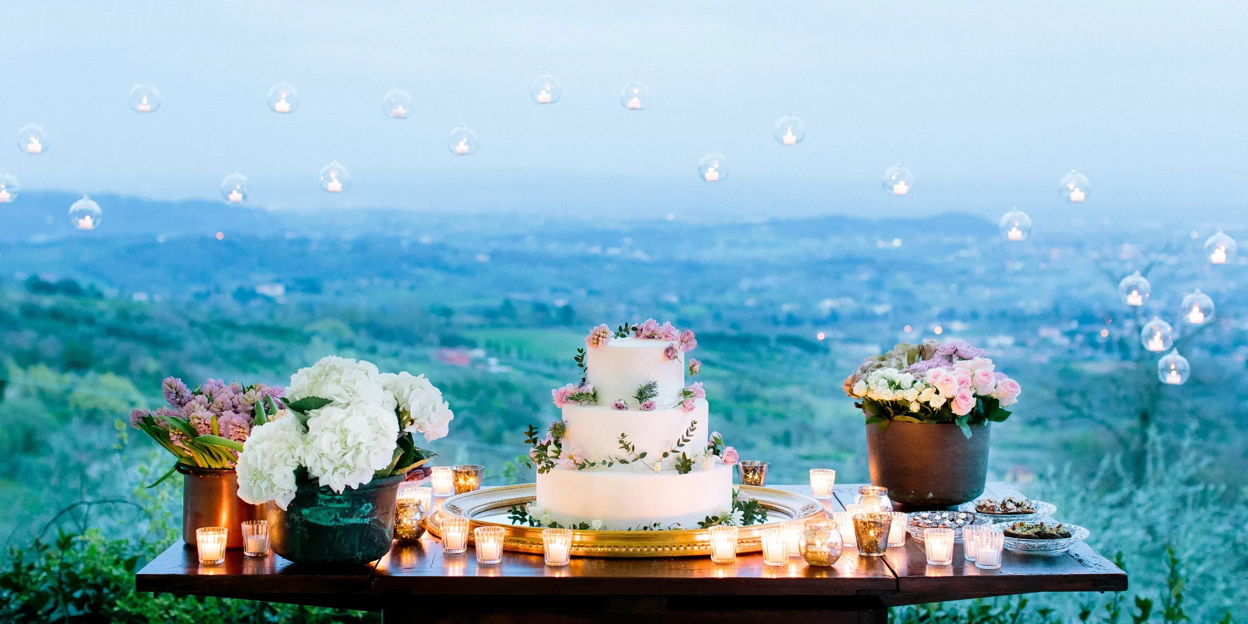 Cake Table At Dusk