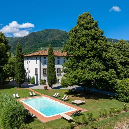 Fattoria del Cipresso Aerial From The Pool Side