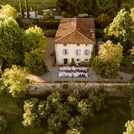 Fattoria del Cipresso Drone Wedding Tables