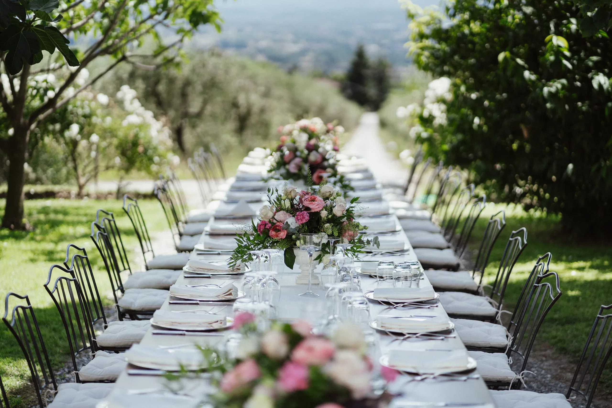 Fattoria del Cipresso Table Set At Buonvisi
