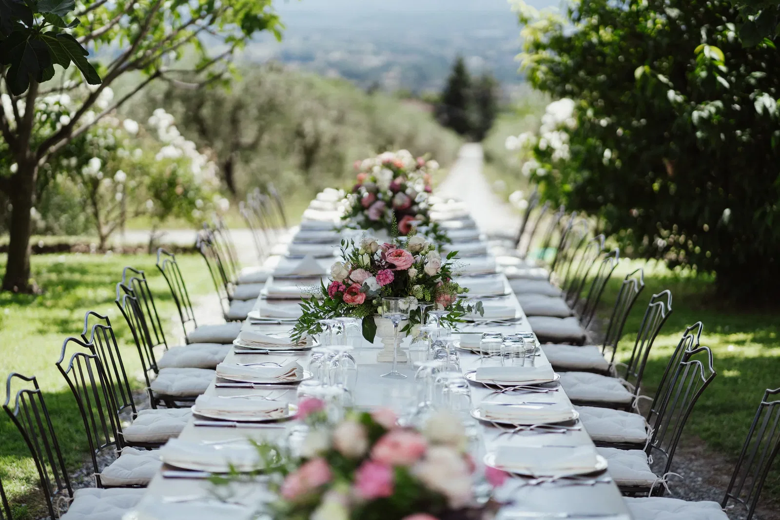 Fattoria del Cipresso Table Set At Buonvisi