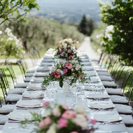 Fattoria del Cipresso Table Set At Buonvisi