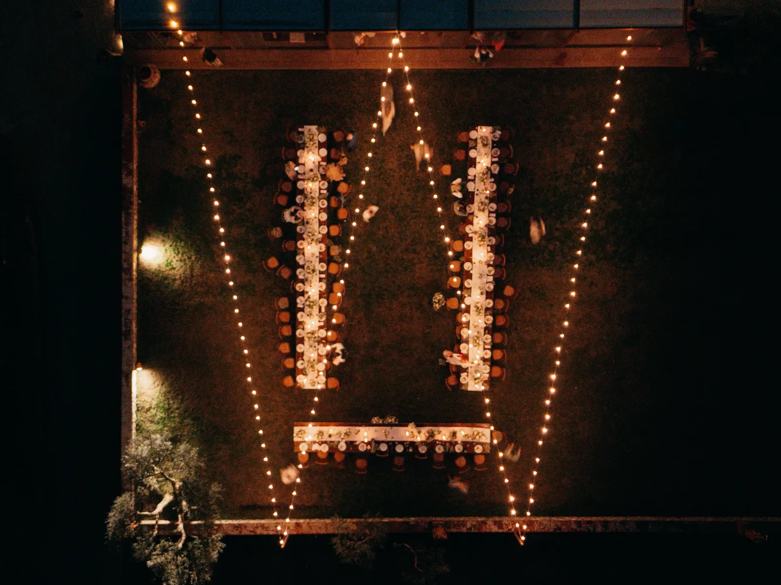 Le Filigare Ceremony Aerial View