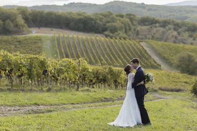 Le Filigare Couple In a Tuscan Landscape