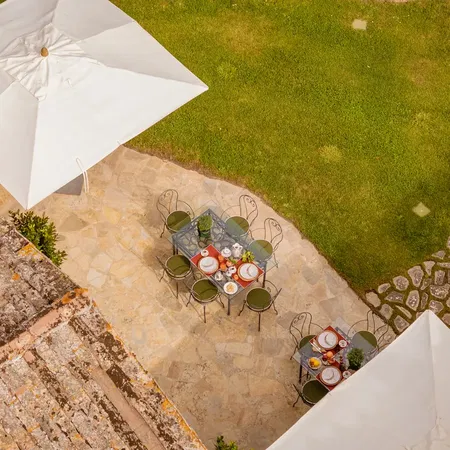Poggio Sereno Aerial View Breakfast