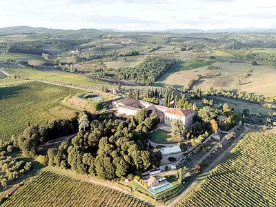 Tenuta di Monaciano Aerial View