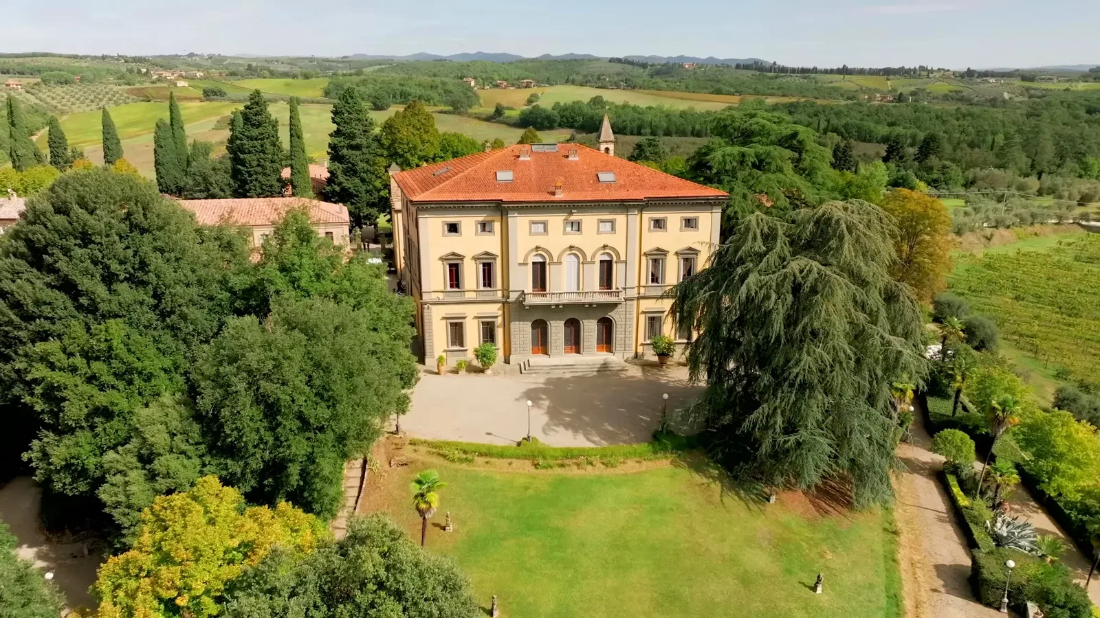Tenuta di Monaciano Aerial View