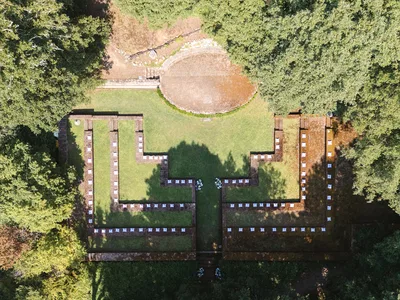 Tenuta di Monaciano Aerial View of The Amphitheater
