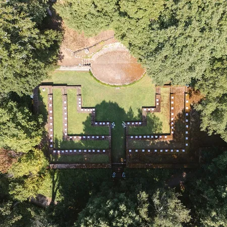 Tenuta di Monaciano Aerial View of The Amphitheater