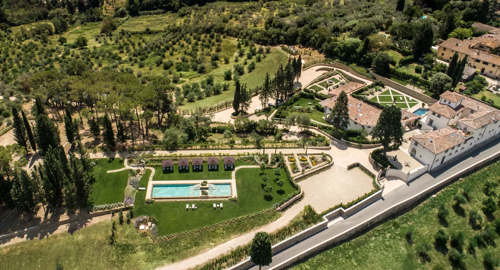 The Painter S Retreat Drone View of The Entire Estate