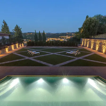 The Painter S Retreat Night Panorama From The Villa