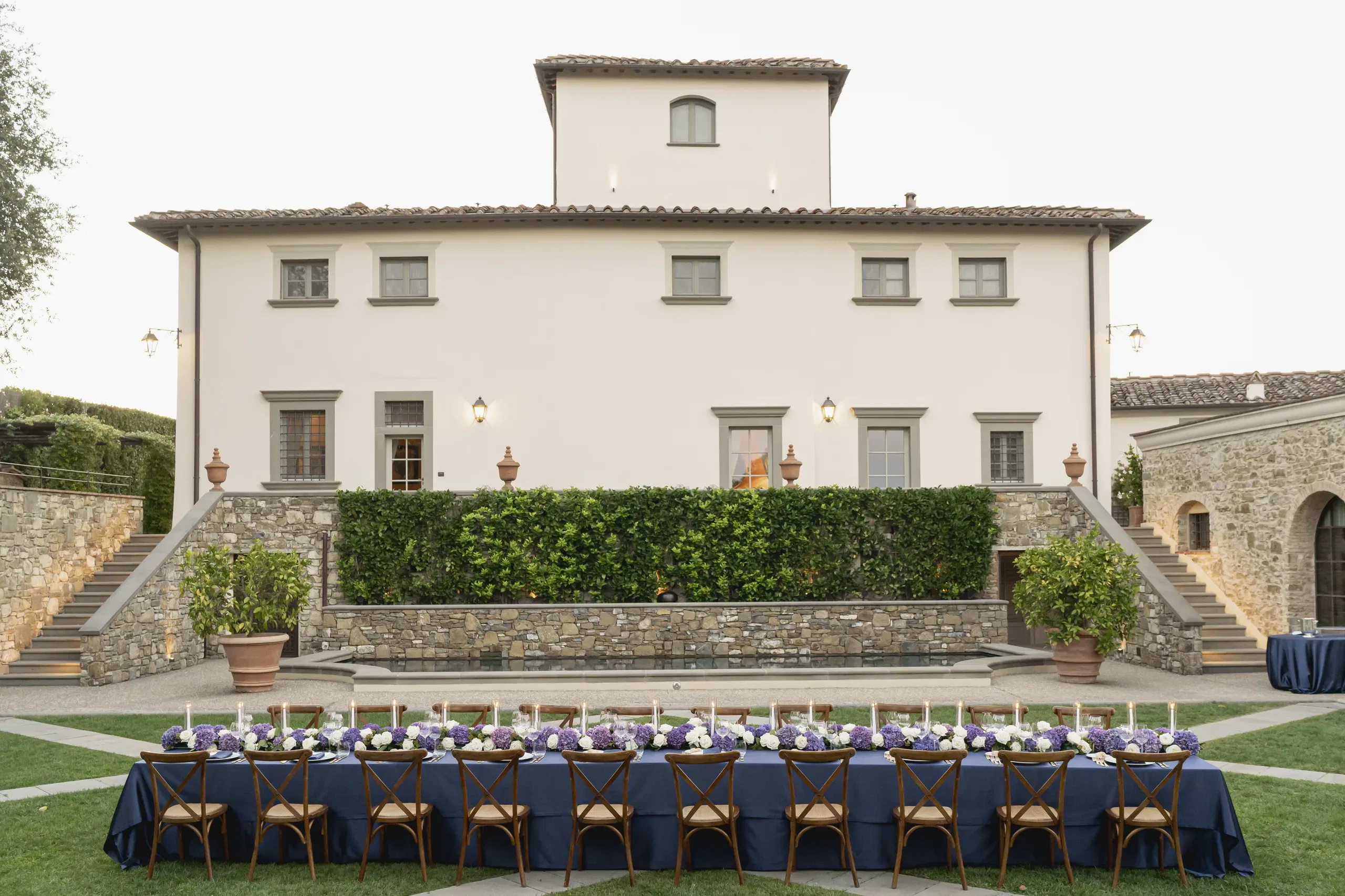 The Painter S Retreat Table In Front of The Villa