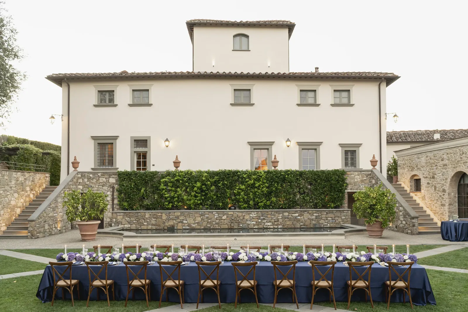 The Painter S Retreat Table In Front of The Villa
