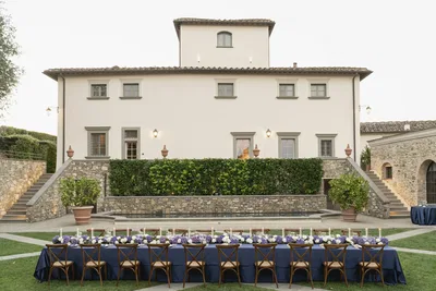 The Painter S Retreat Table In Front of The Villa