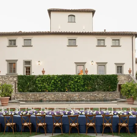 The Painter S Retreat Table In Front of The Villa