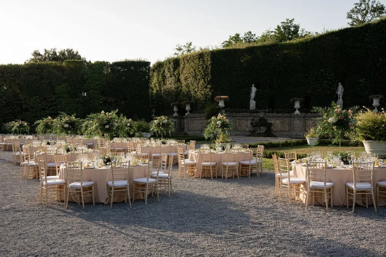 The Versailles of Tuscany Dinner Tables