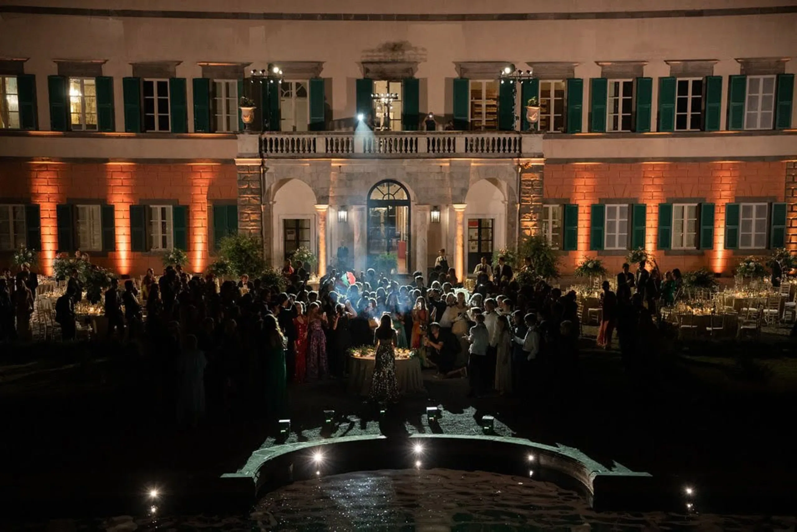 The Versailles of Tuscany Reception Outside