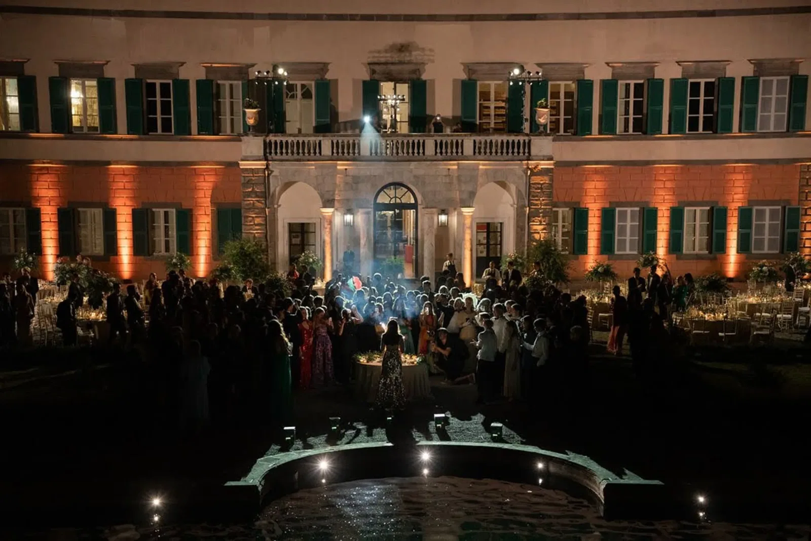 The Versailles of Tuscany Reception Outside