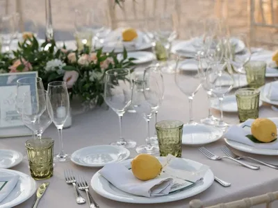 The Versailles of Tuscany Table Detail