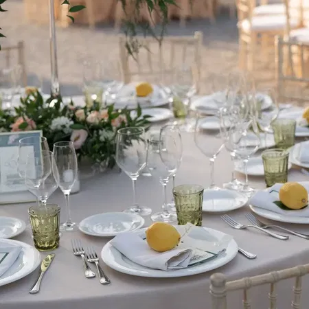 The Versailles of Tuscany Table Detail