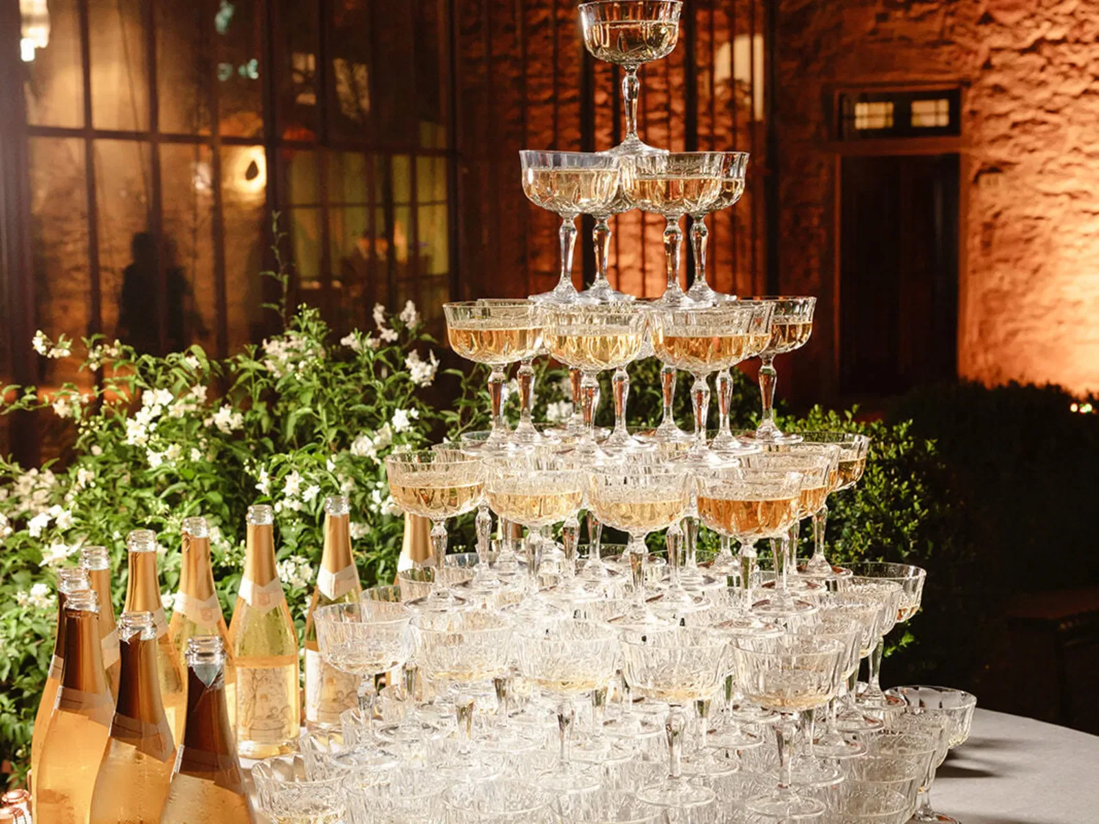 Vignamaggio Champagne Tower