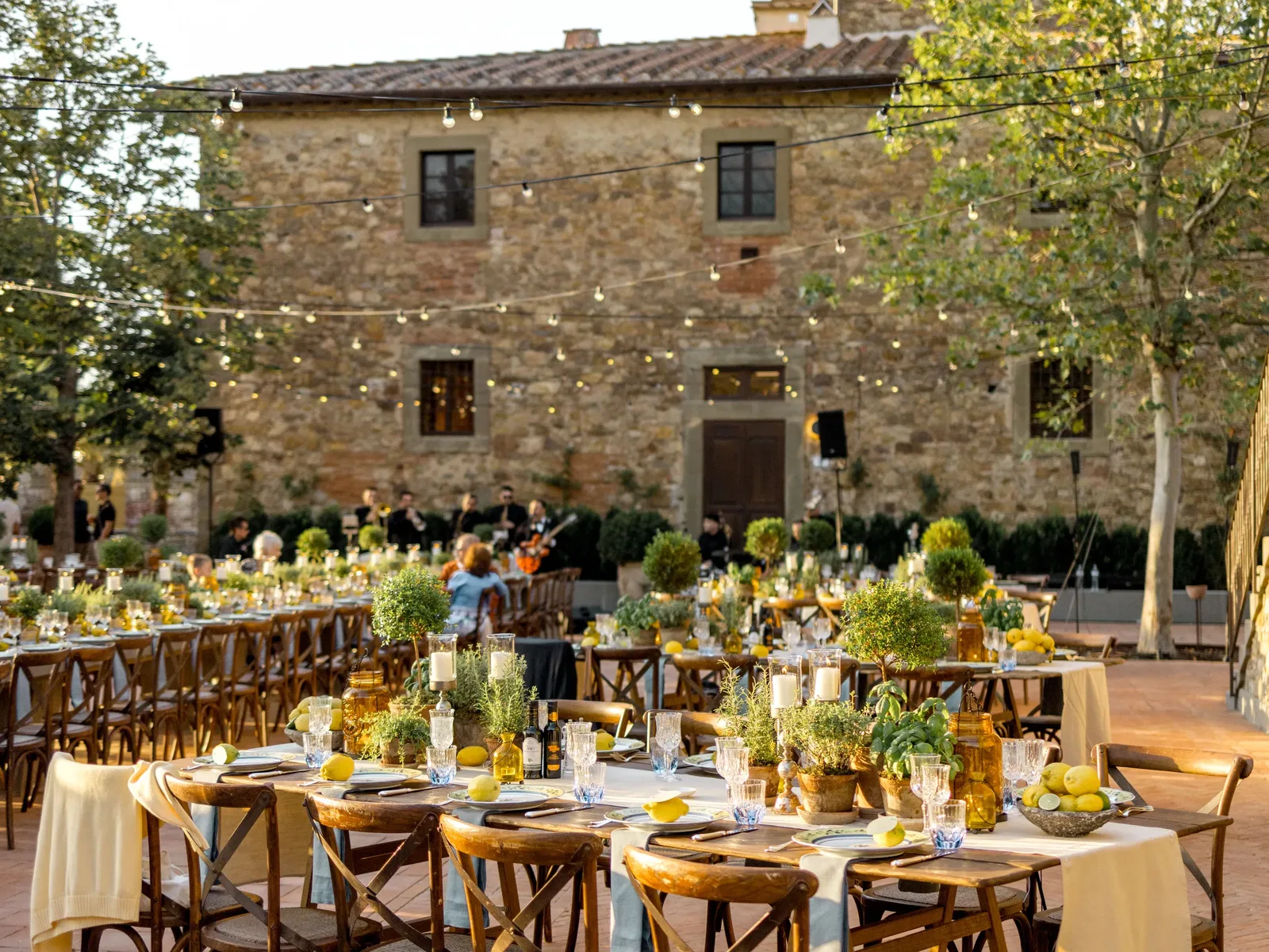 Vignamaggio Courtyard Welcome Dinner