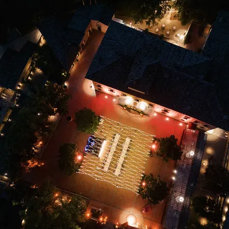 Vignamaggio Drone Piazza Night Lights