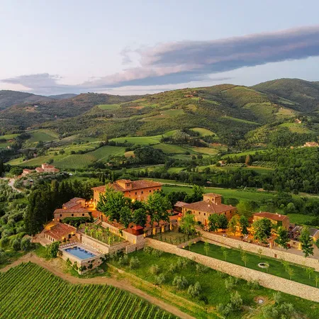 Vignamaggio Drone View Lateral