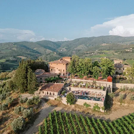 Vignamaggio Drone View Side