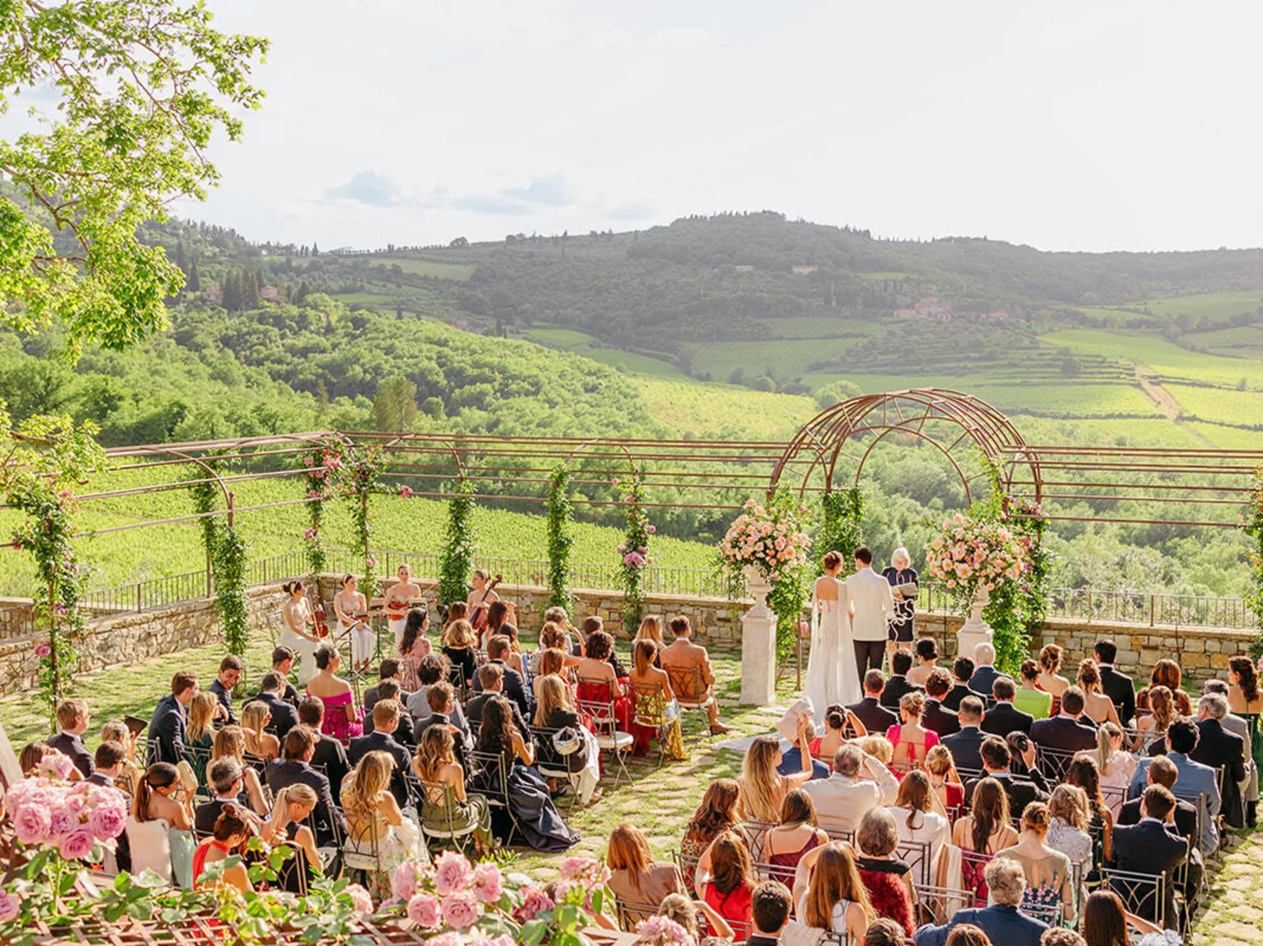 Vignamaggio Pergola Ceremony