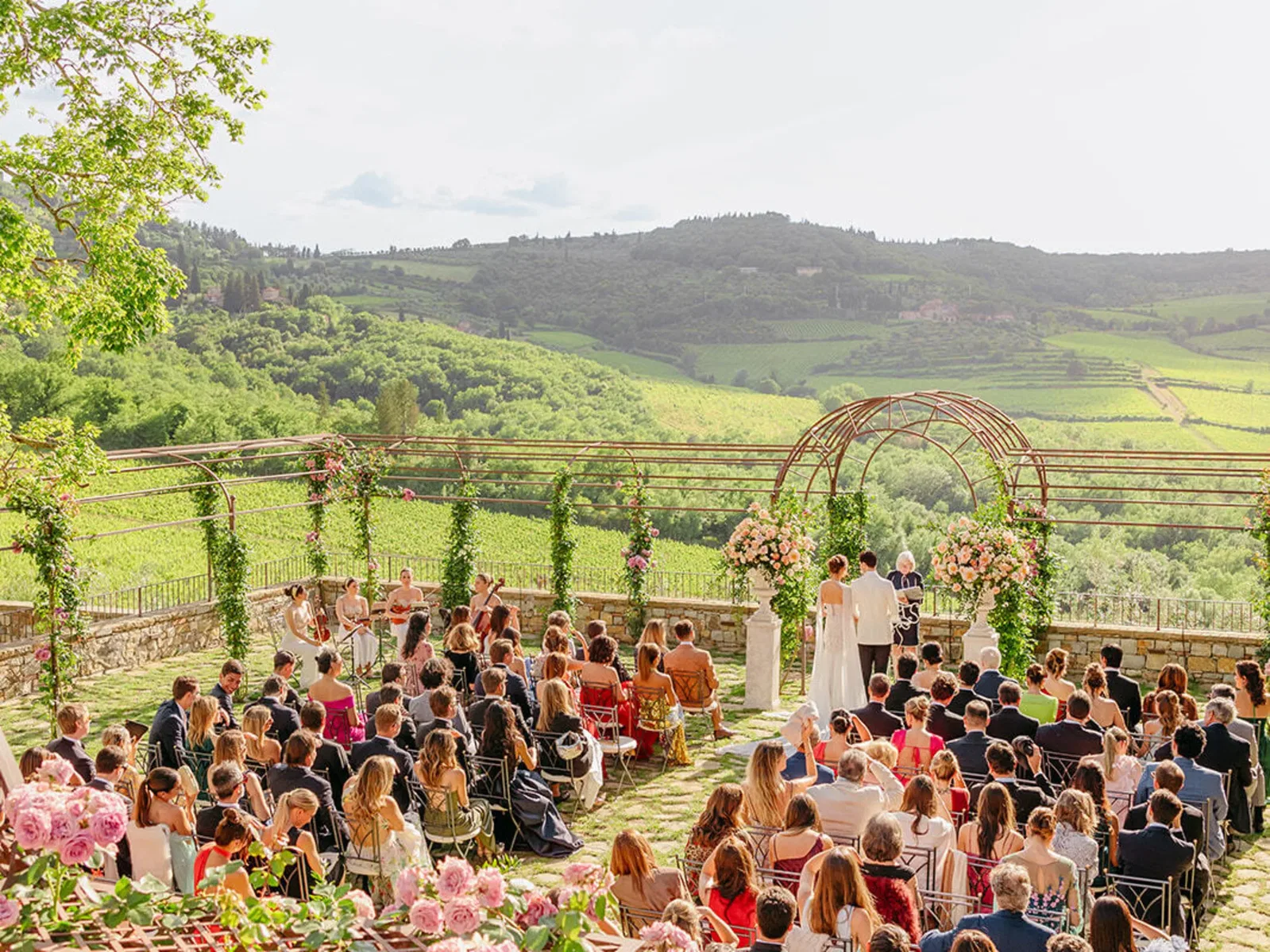Vignamaggio Pergola Ceremony