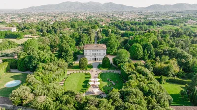 Villa Grabau Aerial Panorama