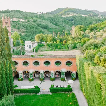 Villa Grabau Aerial View of The Limonaia