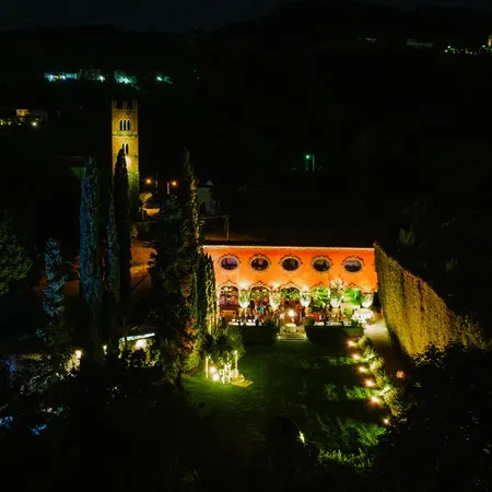 Villa Grabau Aerial View of The Limonaia At Night